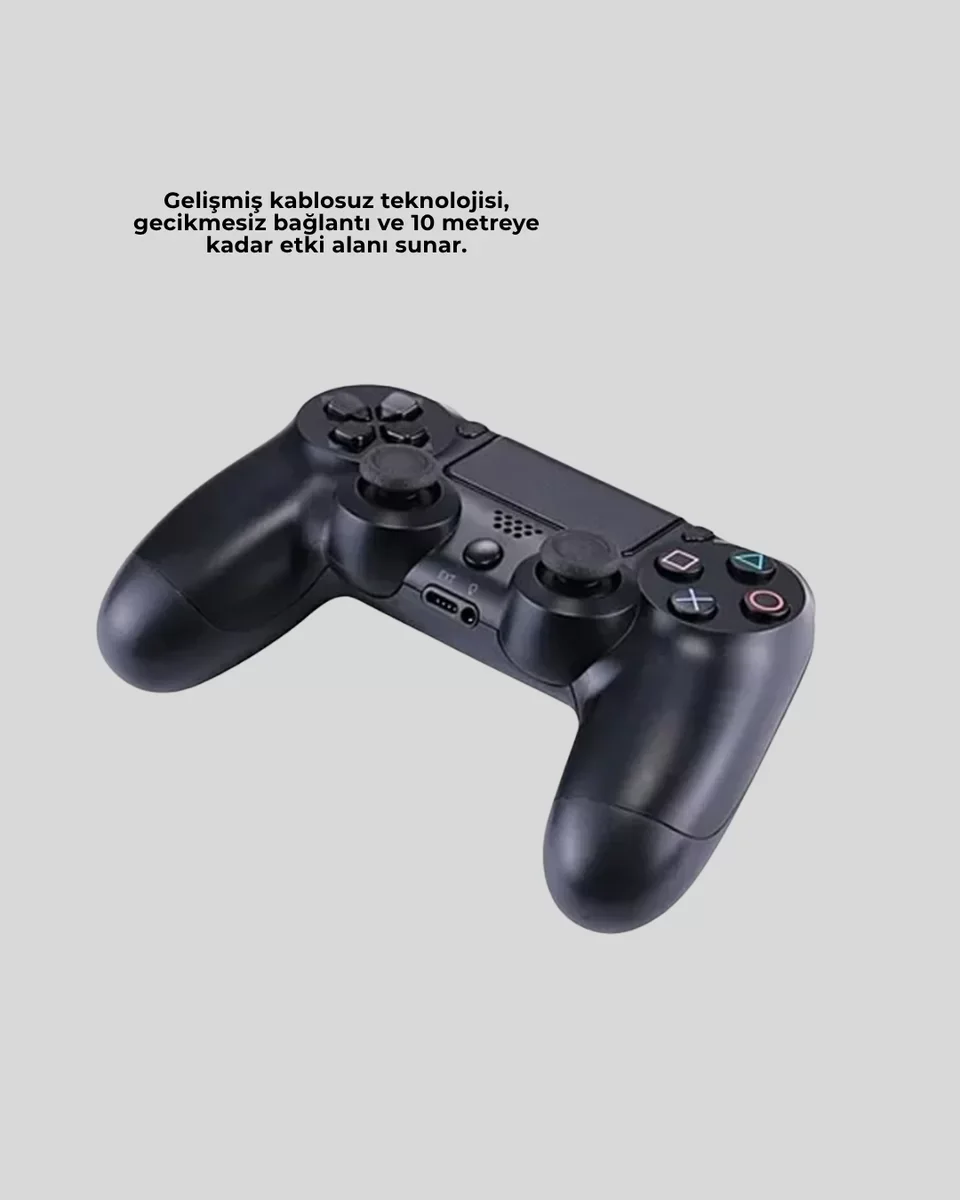 Kablosuz Oyun Kolu PS4 Uyumlu Ergonomik Çift Titreşimli Fiyatı, Yorumları ve Özellikleri