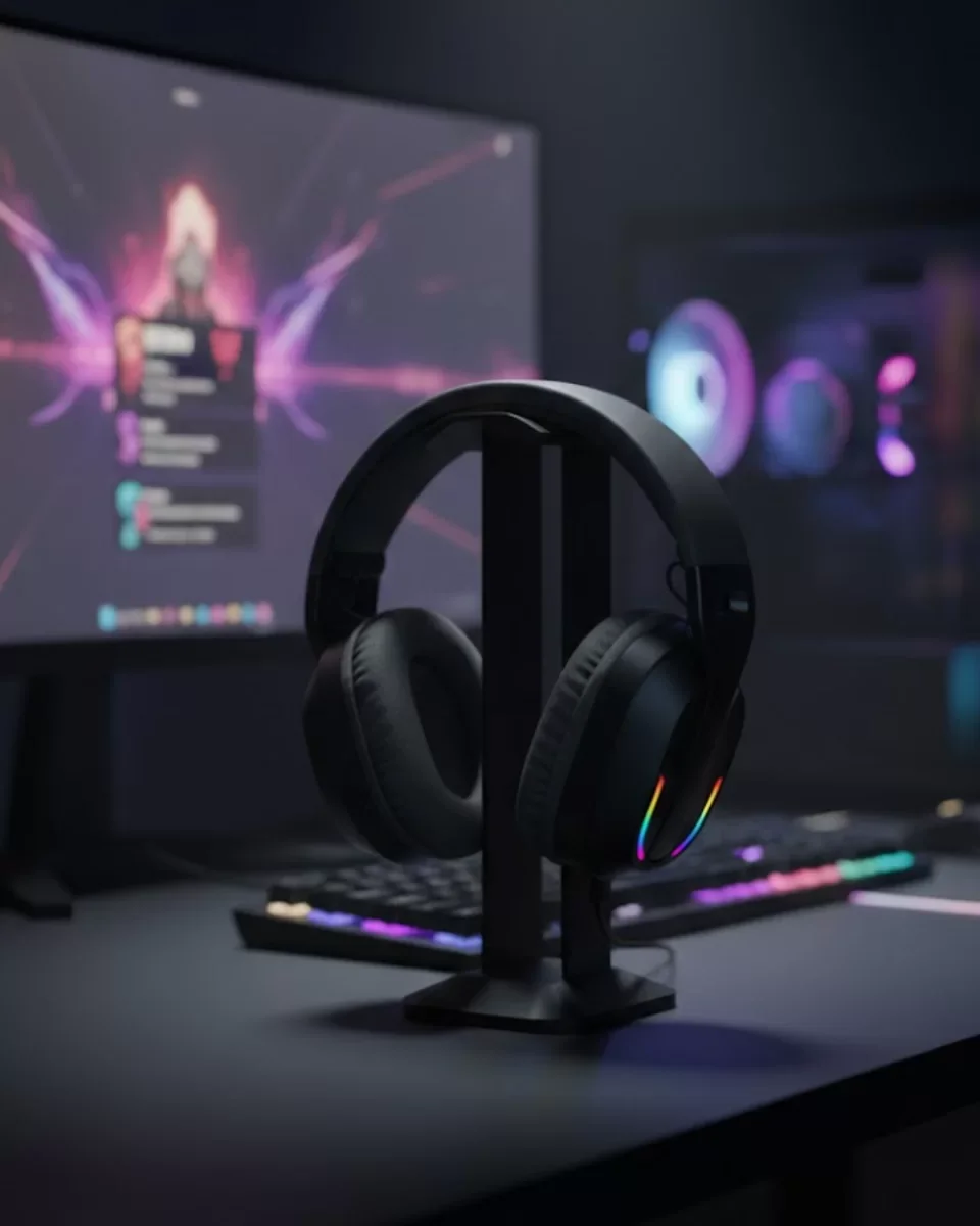 Kablosuz Oyuncu Kulaklığı RGB Aydınlatmalı Bluetooth Mikrofonlu Gaming Headset - Lisinya