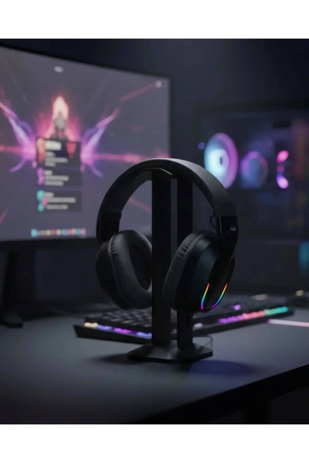 Kablosuz Oyuncu Kulaklığı RGB Aydınlatmalı Bluetooth krofonlu Gang Headset