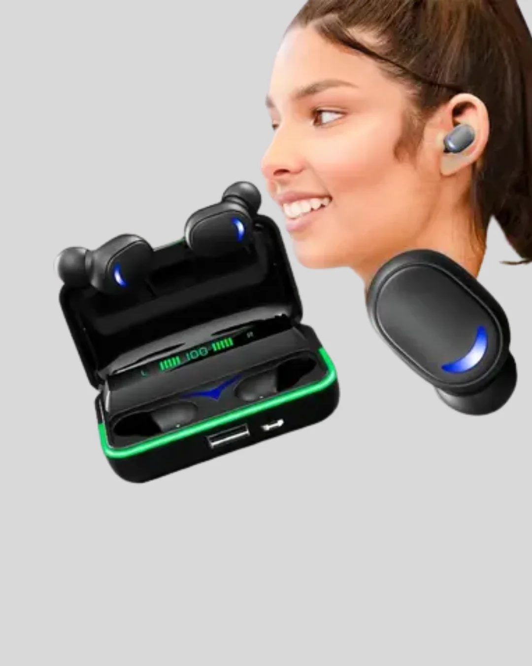 Kablosuz Oyuncu Kulaklığı Powerbank Şarj Kutulu RGB 5.1
