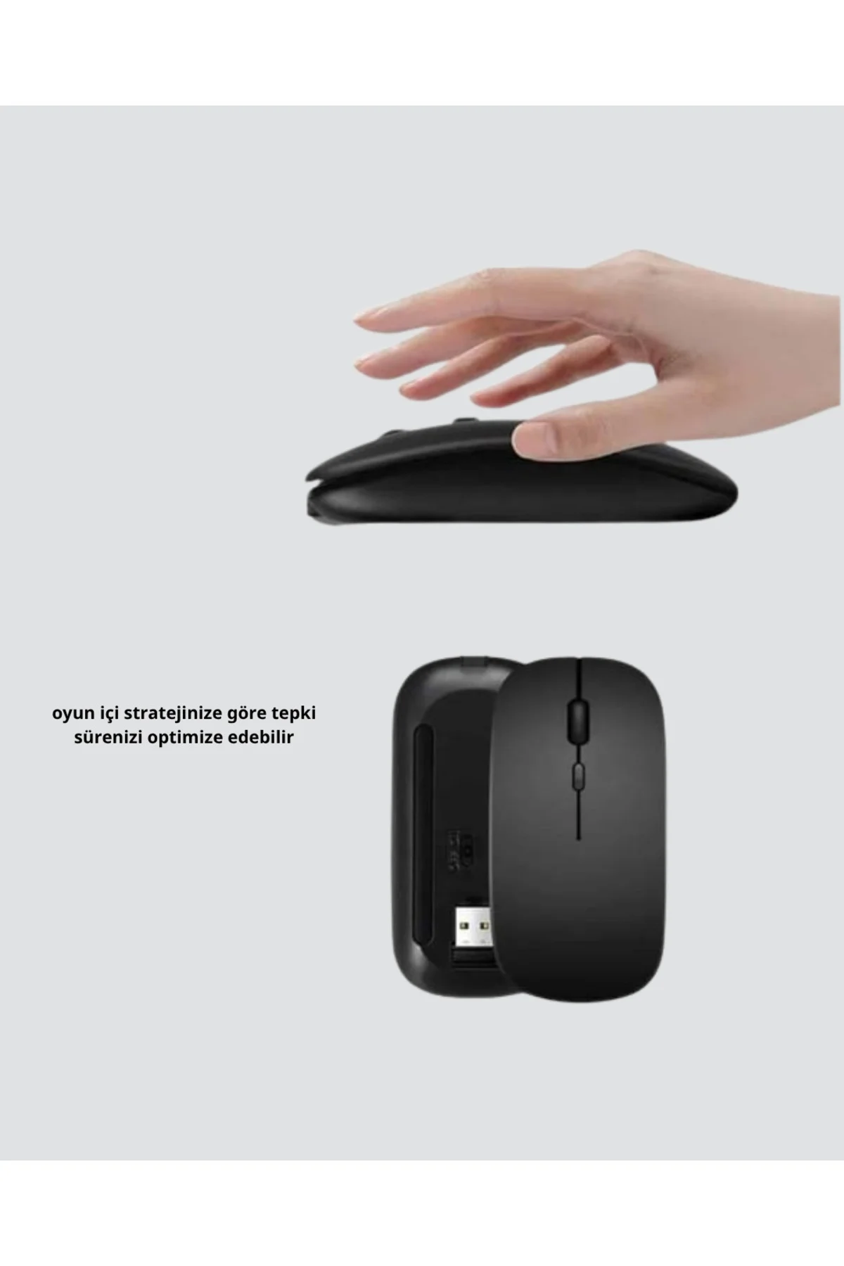 Kablosuz Oyuncu Mouse – Anlık DPI Geçişi, Gelişmiş Sensör, Hassas