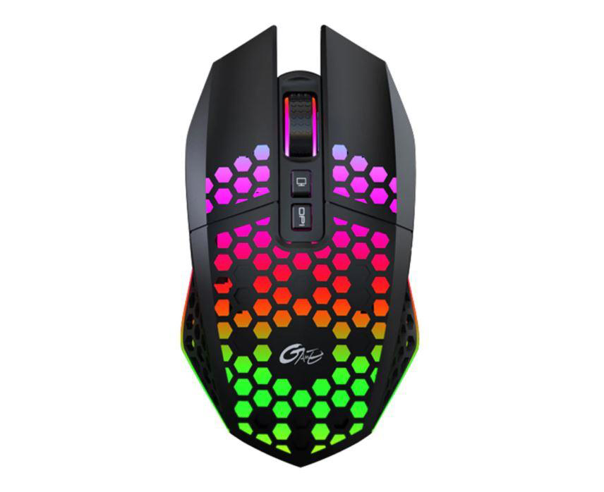 Kablosuz Oyuncu Mouse Rgb LED 2.4G 8 Buton 1600DPİ Şarj Edilebili