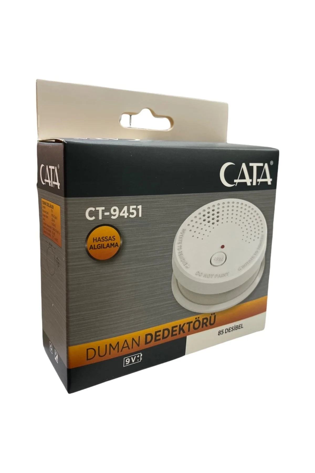 Kablosuz Pil İLE ÇALIŞAN Duman Dedektörü Ct-9451 - Görsel 2