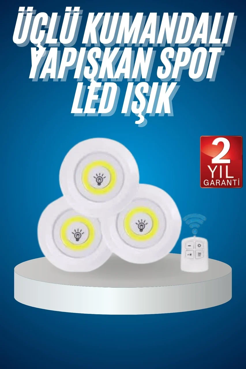 Kablosuz Pilli Işıldak Masa Lambası Mutfak Tezgah Altı Banyo Dolabı Dolap İçi - Lisinya Diğer