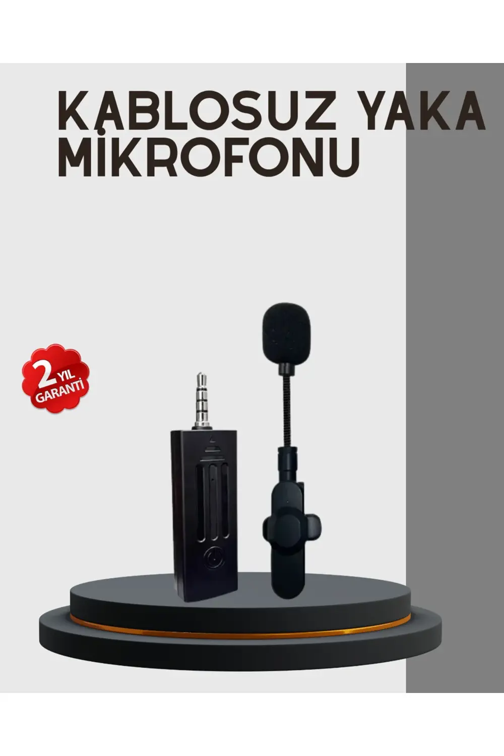 Kablosuz Profesyonel Mikrofon – 360° Ses Yakalama, 60 m Menzil, G