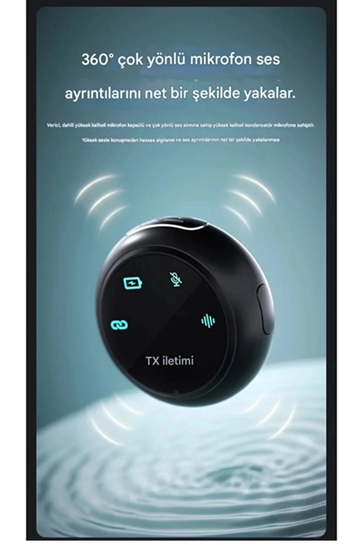 Kablosuz Profesyonel İkili Yayın Yaka Mikrofonu Şarj Kutu Mıknatı