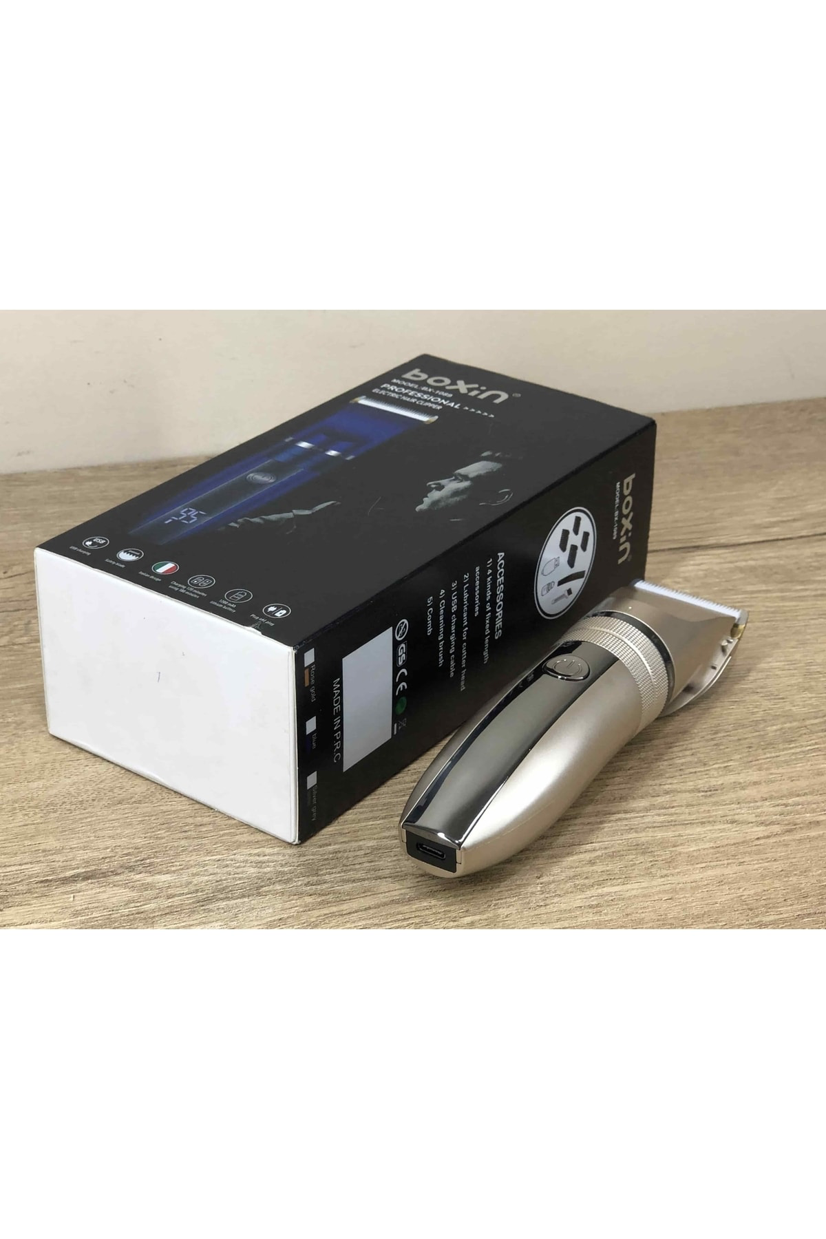 Kablosuz Profesyonel Kuaför Tipi Dijital Gösterge Şampanya Rengi 