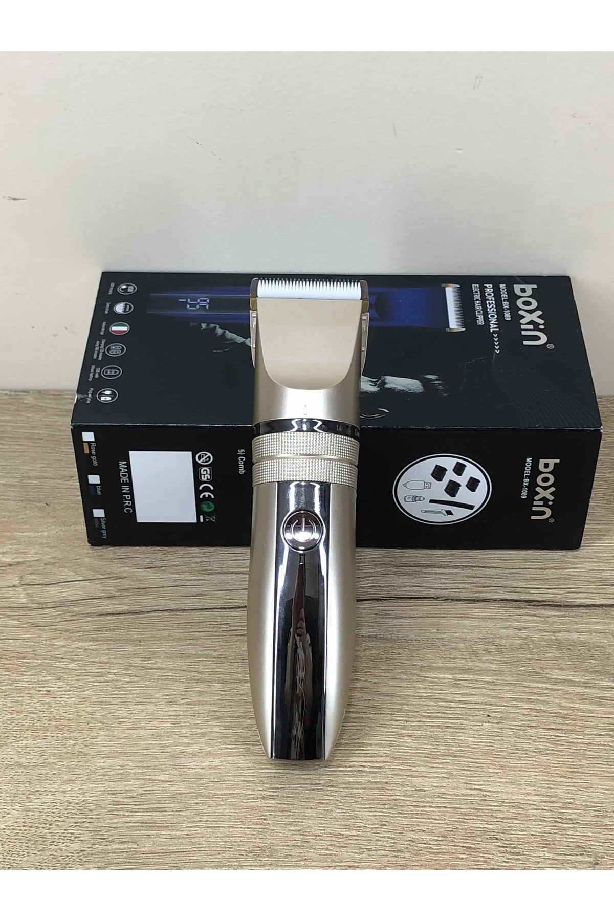 Kablosuz Profesyonel Kuaför Tipi Dijital Gösterge Şampanya Rengi 