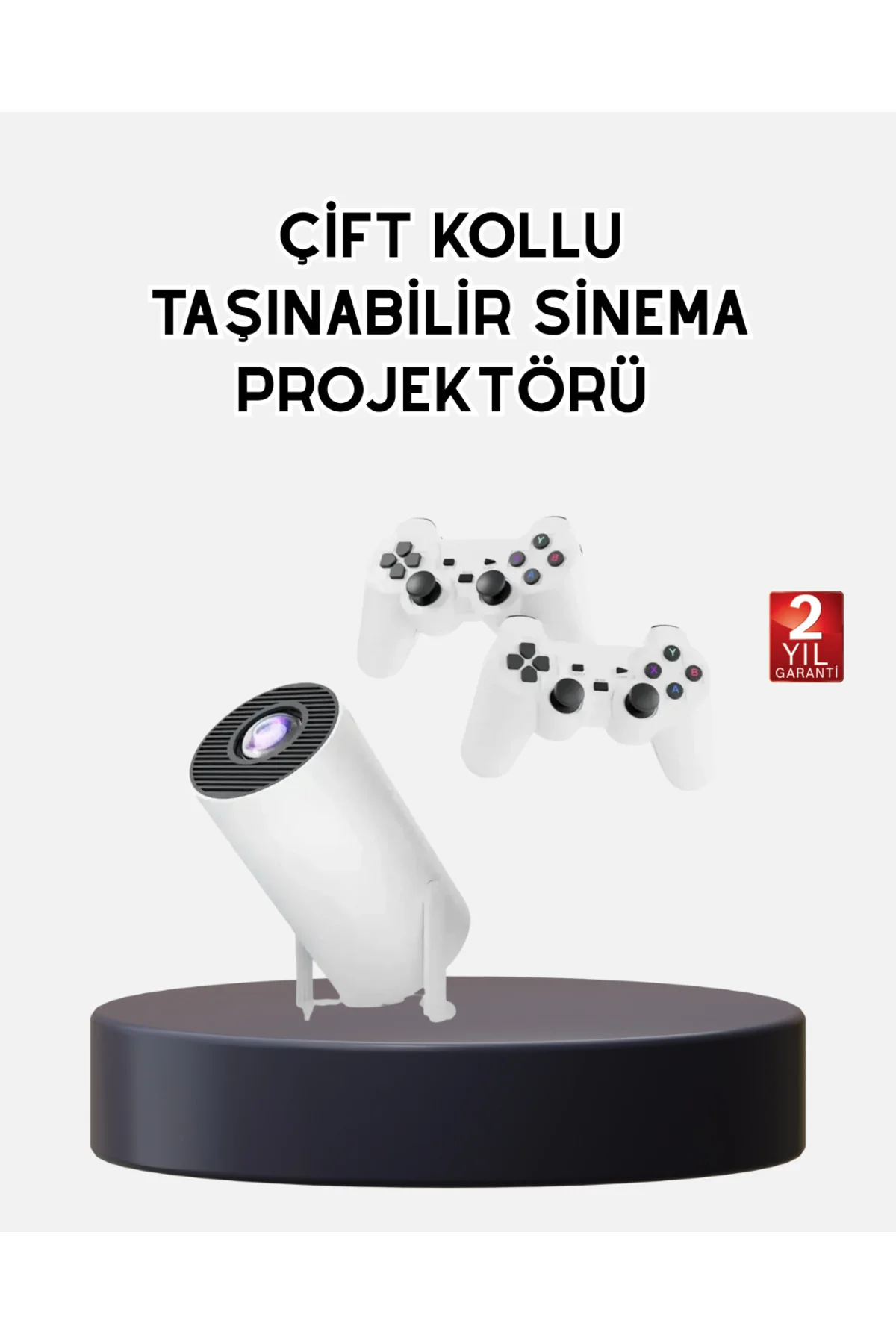 Kablosuz Projeksiyon Cihazı 4K Destekli HDMI USB Oyun Uyumlu