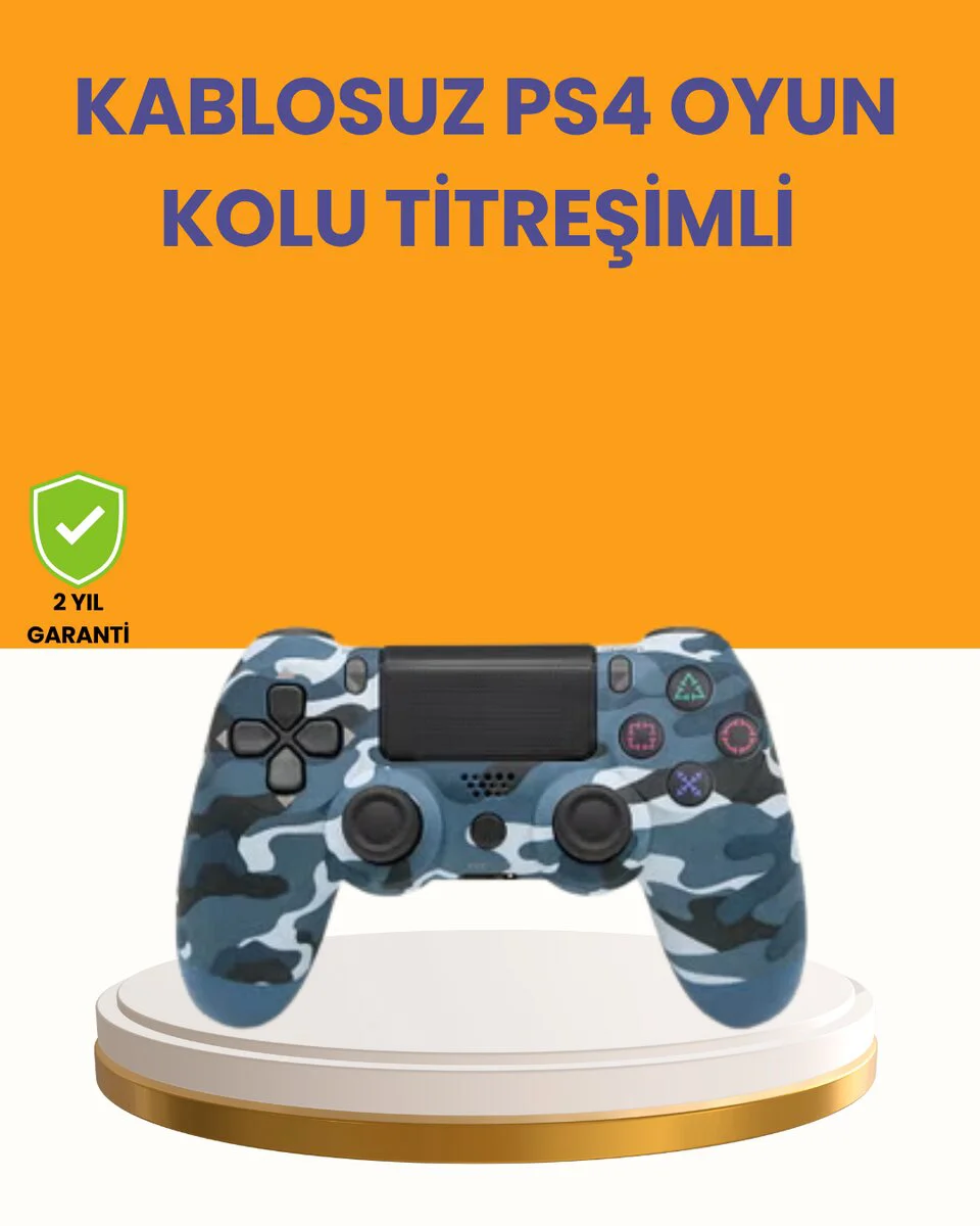 Kablosuz PS4 Oyun Kolu: Gecikmesiz Bağlantı ve Ergonomik Tasarım