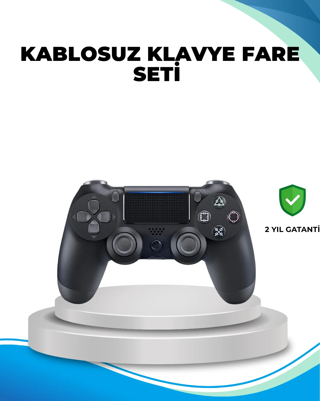 Kablosuz PS4 Oyun Kolu Çift Motor Titreşimli Uzun Bataryalı Kablosuz PS4 Oyun Kolu Çift Motor Titreşimli Uzun Bataryalı