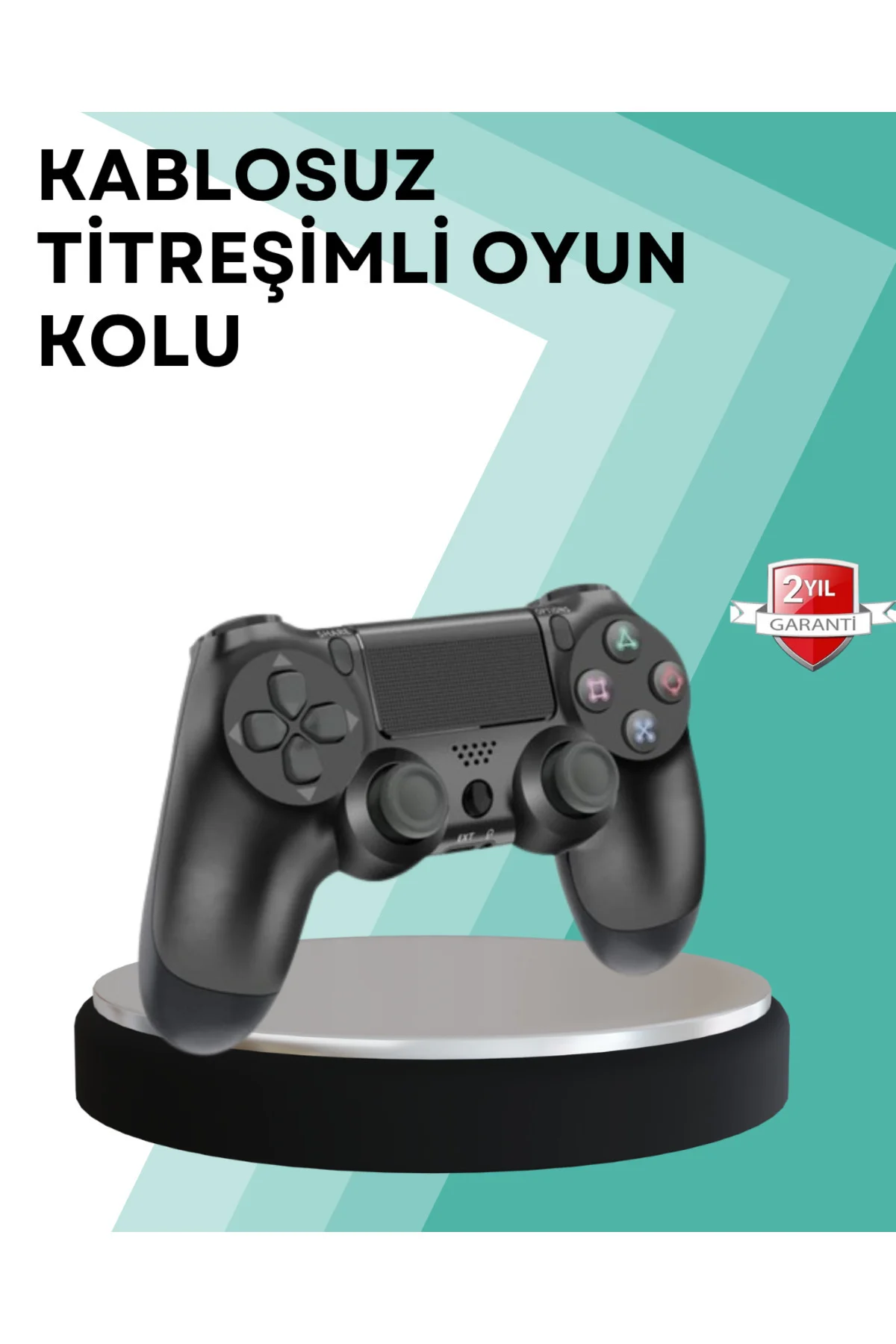 Kablosuz PS4 Oyun Kolu – Çift Titreşimli Motor, Uzun Pil Ömrü ve 