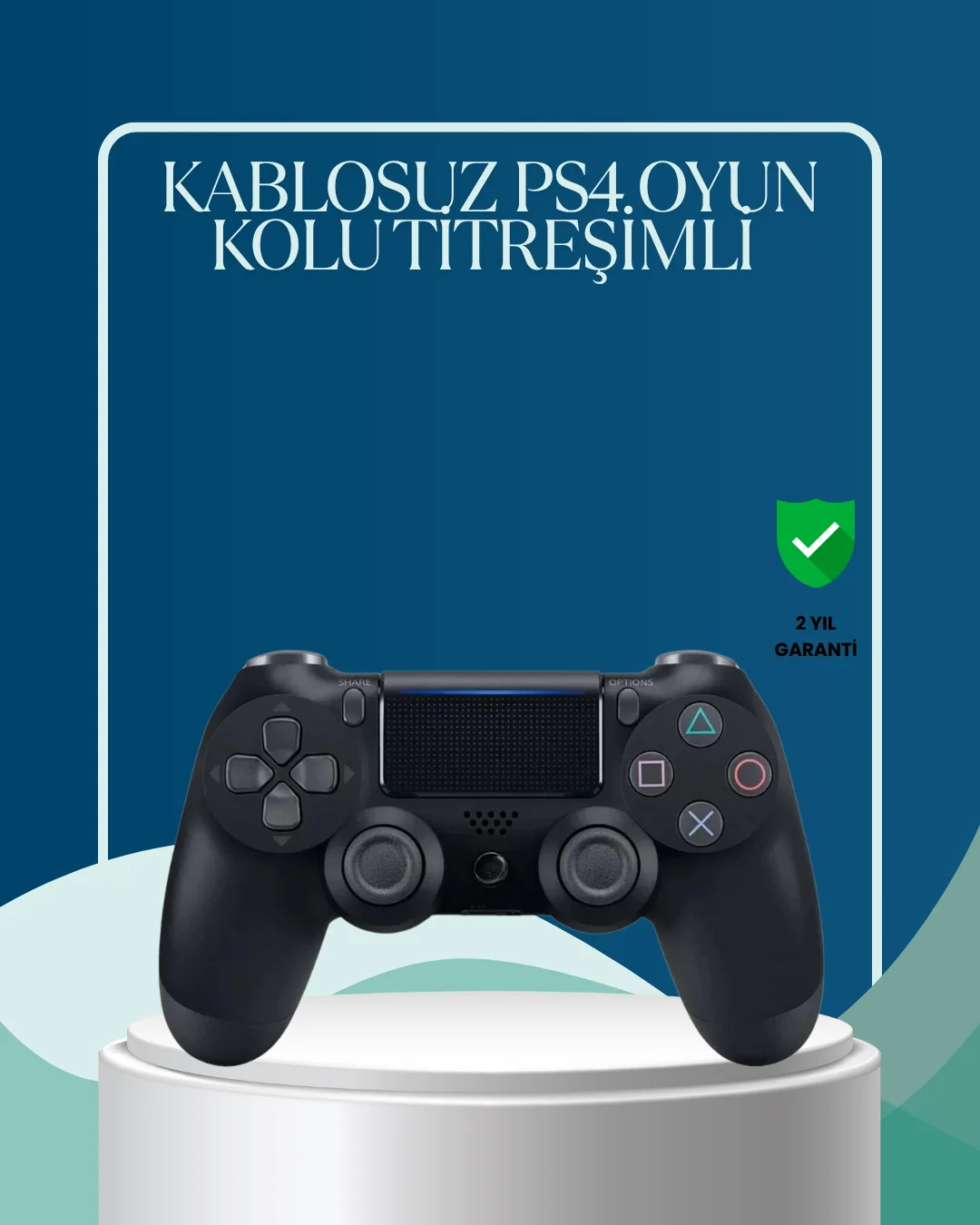 Kablosuz PS4 Oyun Kolu Çift Motor Titreşimli Uzun Bataryalı Kablosuz PS4 Oyun Kolu Çift Motor Titreşimli Uzun Bataryalı