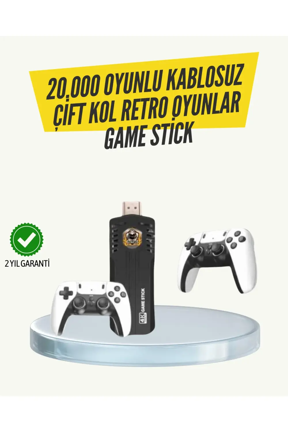 Kablosuz Retro Oyun Konsolu – Geniş Oyun Kütüphanesi ve HD Görünt