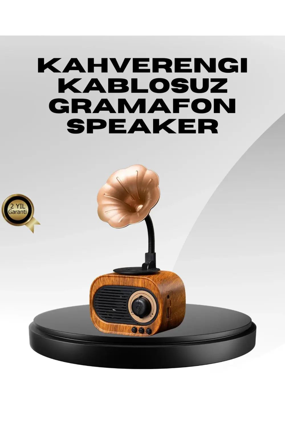 Kablosuz Retro Radyo Hoparlör 5W Güçlü Ses USB Hafıza Kart Destek