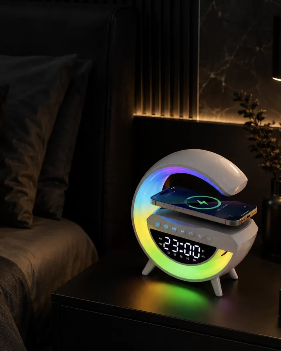 Kablosuz RGB Bluetooth Hoparlör - USB, FM ve AUX Destekli Taşınabilir Ses Sistemi