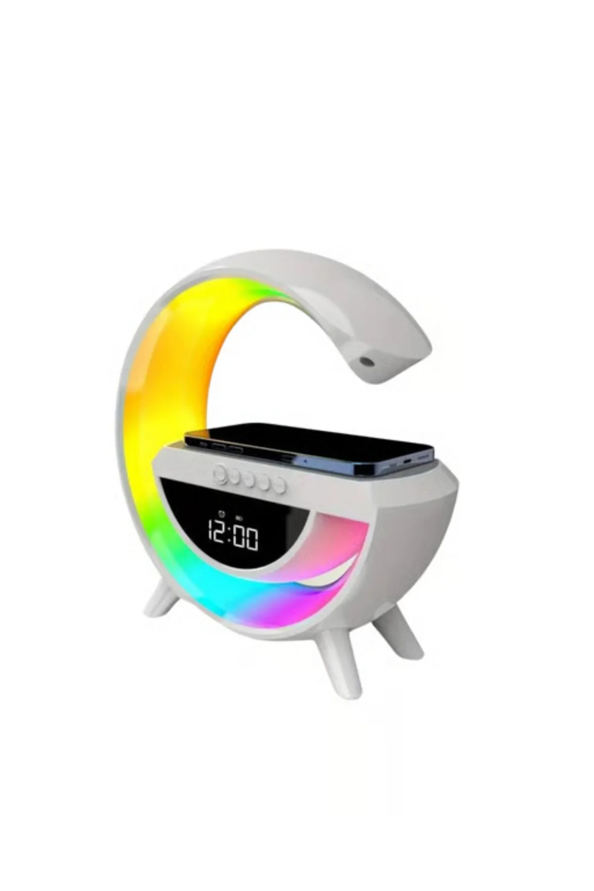 Kablosuz Rgb Bluetooth Hoparlör Usb Fm Ve Aux Destekli Taşınabilir Ses Sistemi - Görsel 4