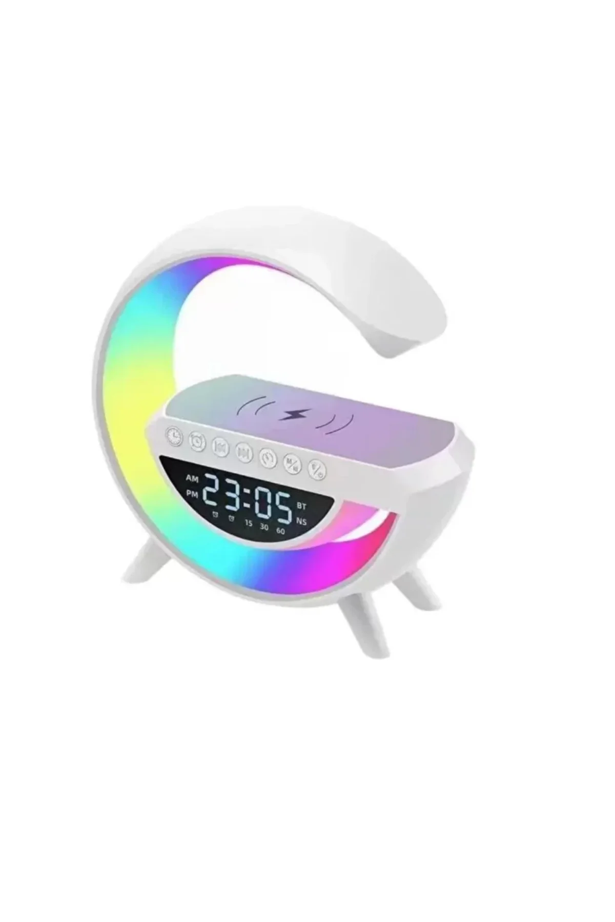 Kablosuz RGB Bluetooth Hoparlör USB FM ve AUX Destekli Taşınabilir Ses Sistem - ayr3536-7893