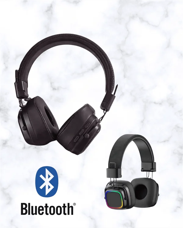 Kablosuz RGB Işıklı Katlanabilir Bluetooth Kulak Üstü Kulaklık