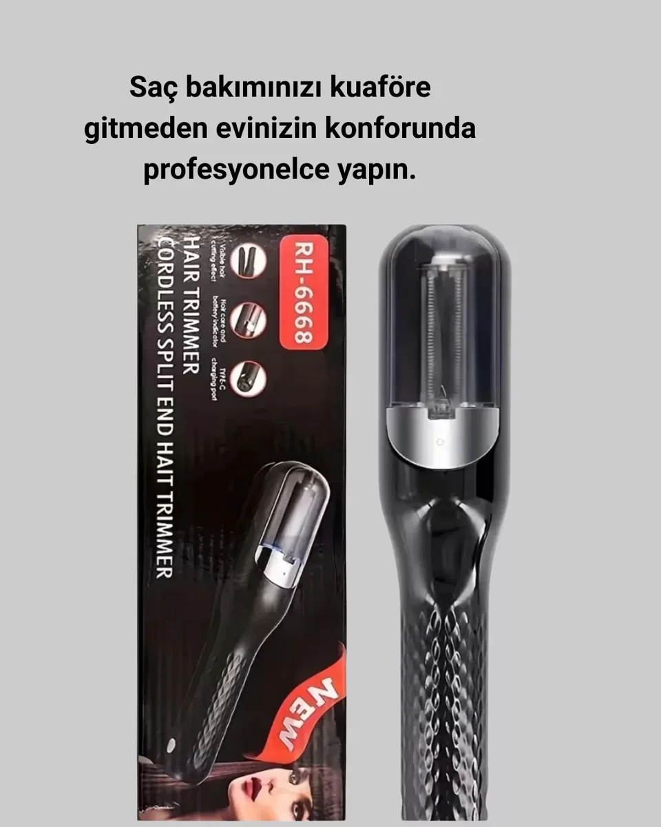 Kablosuz Saç Düzeltici Şarjlı Elektrikli Bakım Makinesi RH-6668 Yeni Nesil