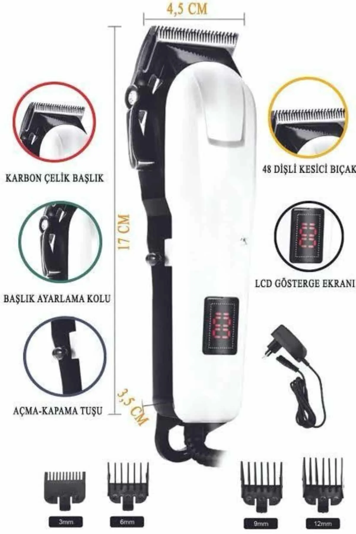 Kablosuz Saç Kesme Makinesi Epilasyon Öncesi Kısaltma Makinesi - 