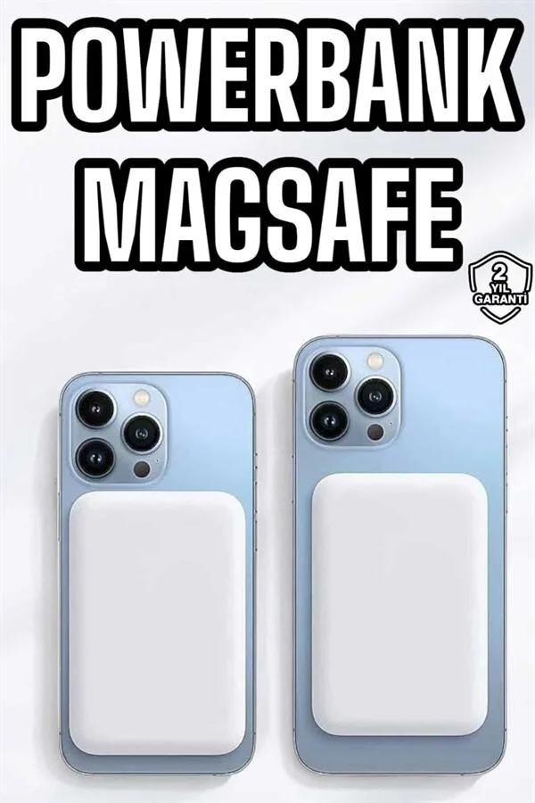 Kablosuz Şarj Aleti Hızlı Şarj Taşınabilir 5000 Mah - 15W MagSafe Uyumu