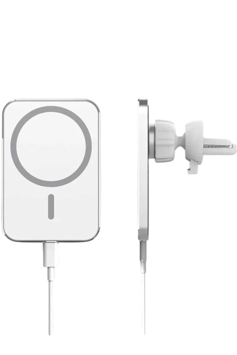 Kablosuz Şarj Aleti Magsafe Araç İçi Manyetik Şarj 15W - iOS Uyumlu ve Hızlı Şarj