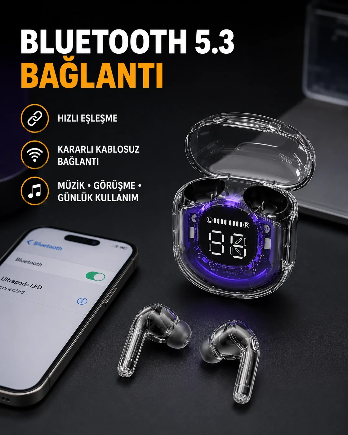 Kablosuz Şarj Destekli Hafif ve Güçlü Kulaklık Fiyatı, Yorumları ve Özellikleri