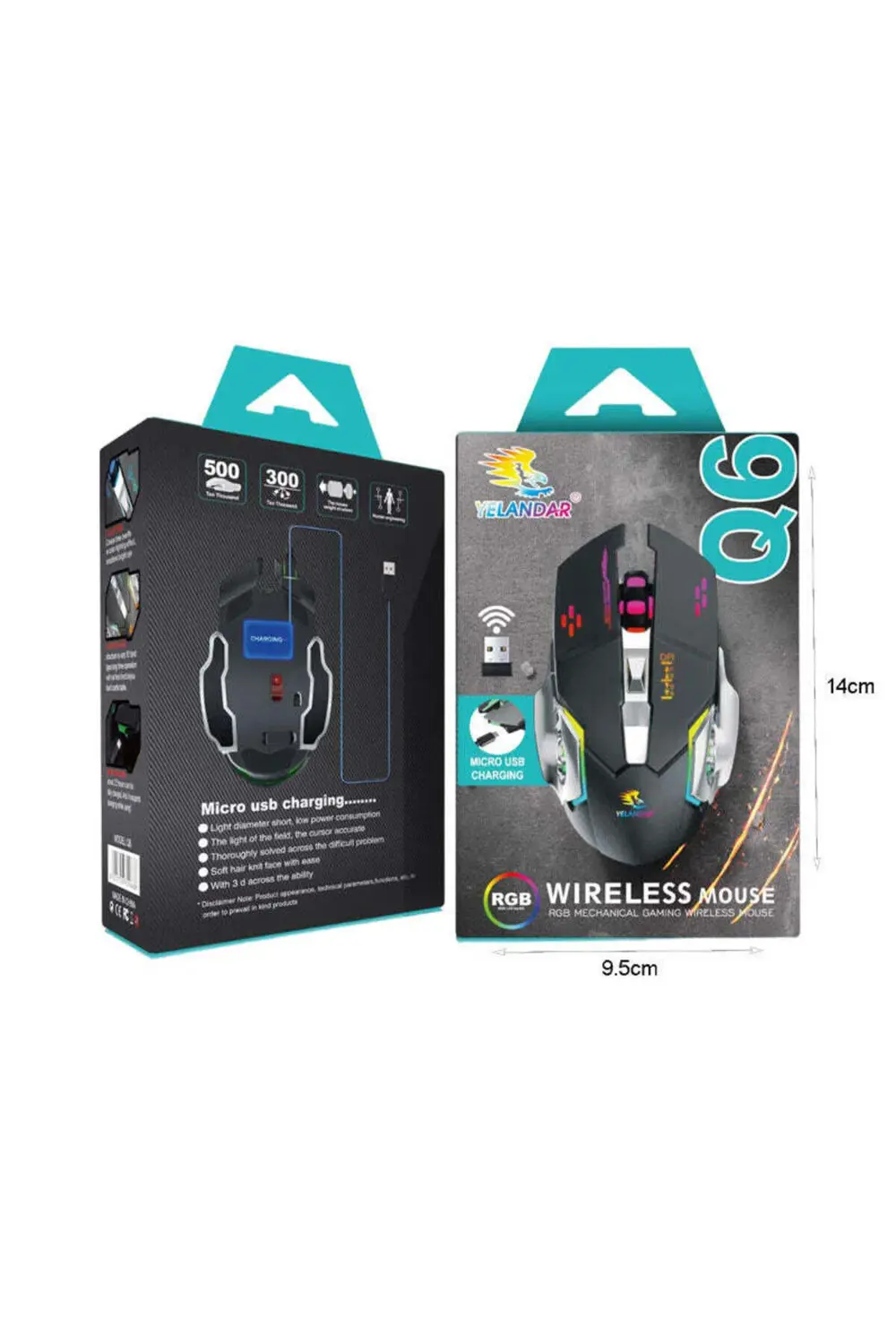 Gigi Panda Kablosuz, Şarj Edilebilir 6 Tuşlu Oyuncu Bilgisayar Faresi (Q6) - Gigi Panda Kablosuz, Şarj Edilebilir 6 Tuşlu Oyuncu Bilgisayar Faresi (Q6) -