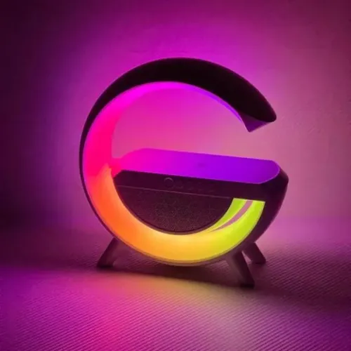 Kablosuz Şarj Standlı RGB Hoparlör Hızlı Şarj Bluetooth 7 Renk LE Kablosuz Şarj Standlı RGB Hoparlör Hızlı Şarj Bluetooth 7 Renk LE