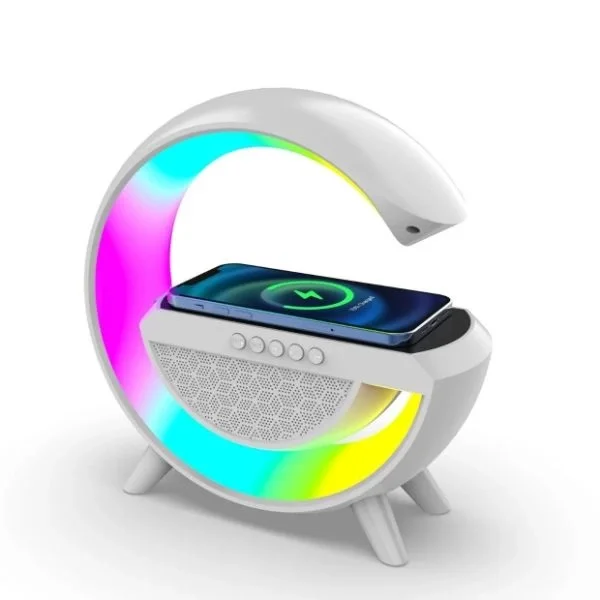 Kablosuz Şarj Standlı RGB Hoparlör Kablosuz Şarj Standlı RGB Hoparlör