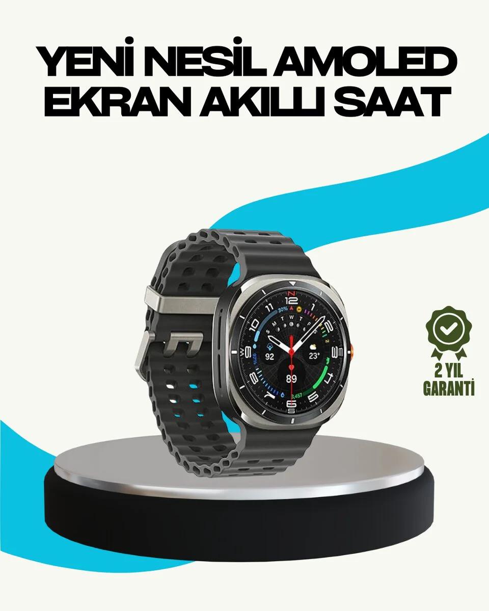Kablosuz Şarjlı Akıllı Saat Tüm Telefonlarla Uyumlu Çok Fonksiyon