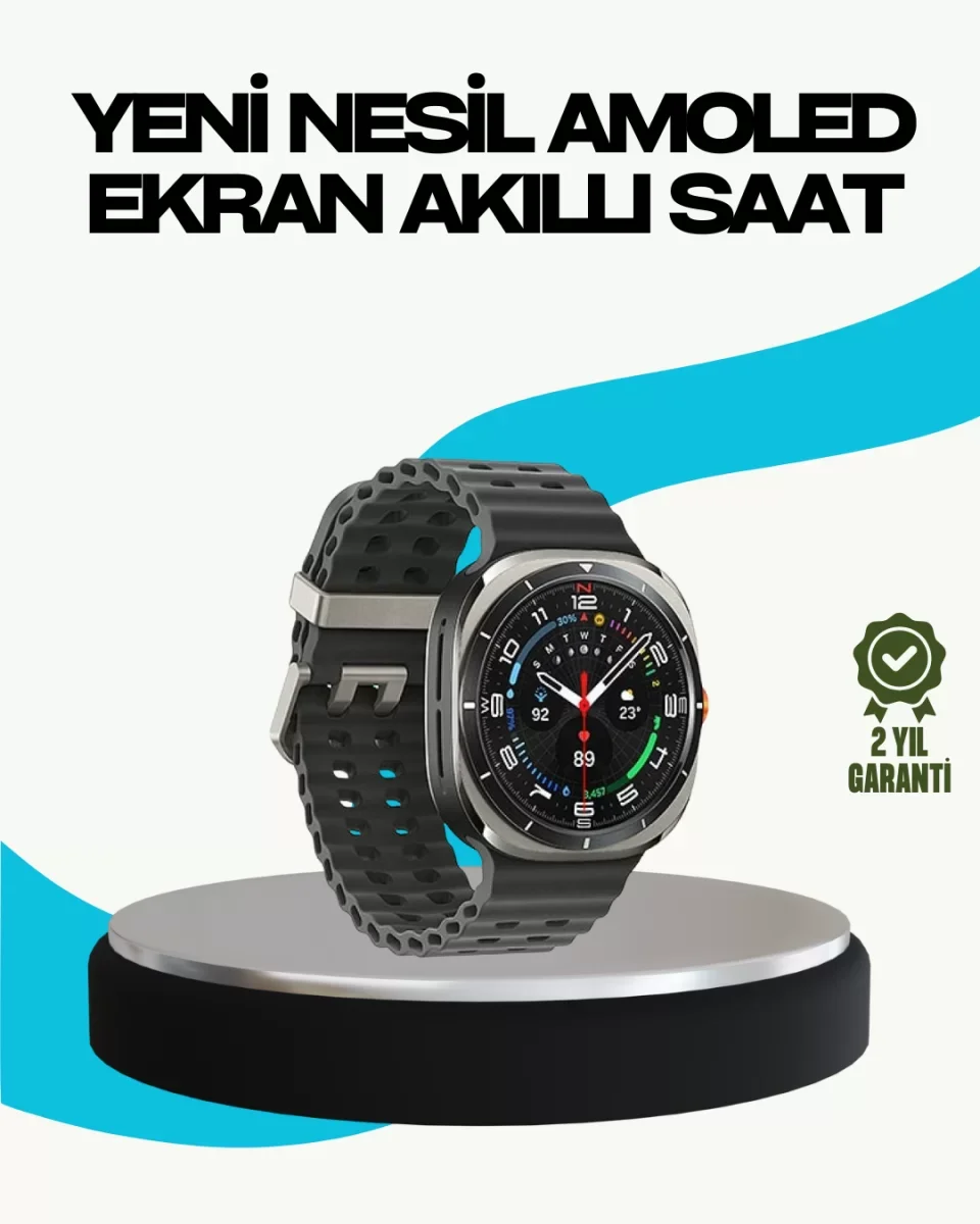 Kablosuz Şarjlı Akıllı Saat Tüm Telefonlarla Uyumlu Çok Fonksiyon