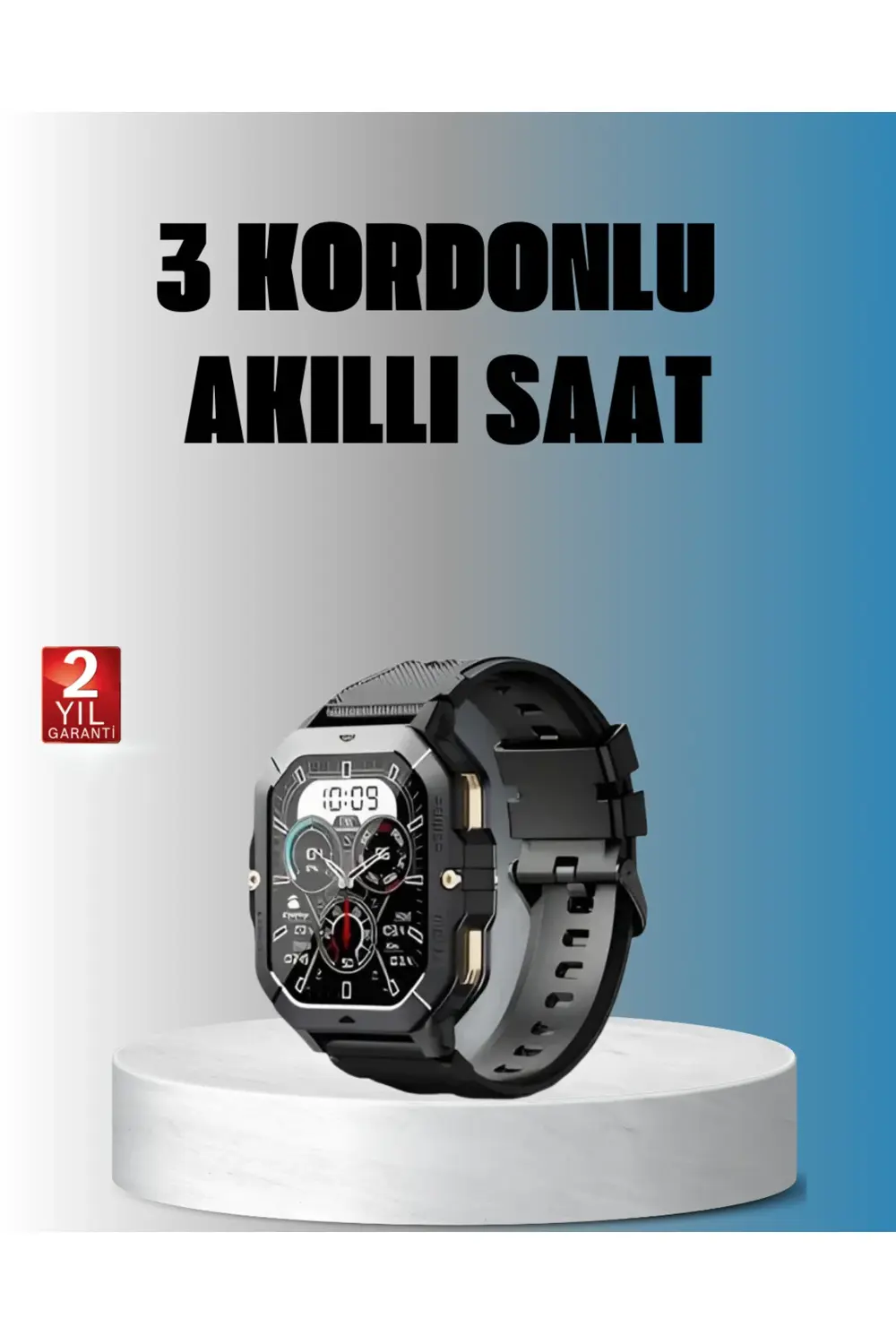 Kablosuz Şarjlı Akıllı Saat Ultra İnce Tasarım