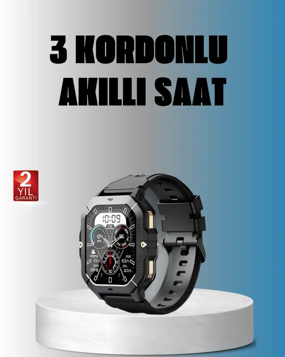 Kablosuz Şarjlı Akıllı Saat Ultra İnce Tasarım