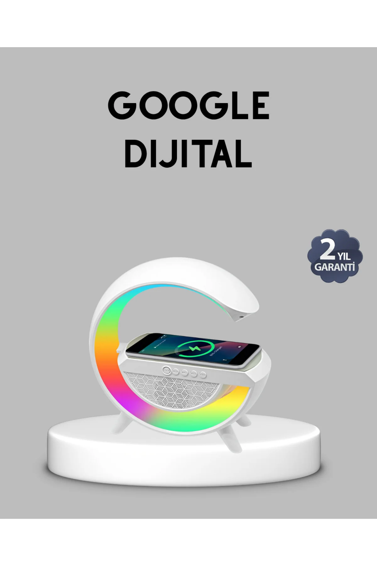 Kablosuz Şarjlı Bluetooth Hoparlör Ve Gece Lambası – Nfc Fm Radyo Rgb Işık