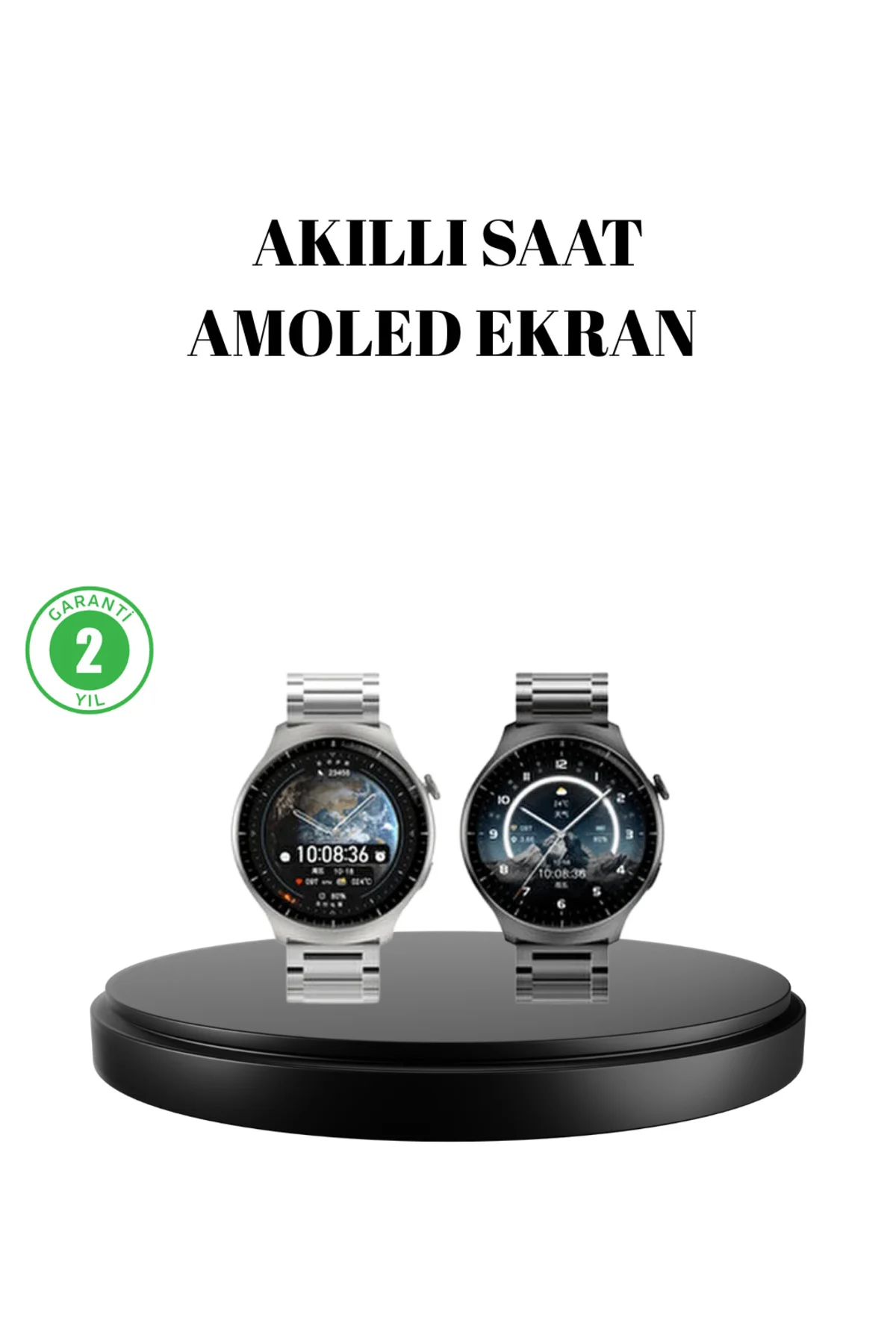 Kablosuz Şarjlı Bluetooth Görüşmeli Akıllı Saat – Android & iOS Uyumlu