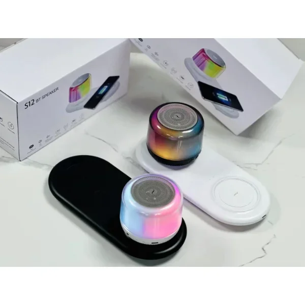 Kablosuz Şarjlı Bluetooth Hoparlörlü Telefon Standı