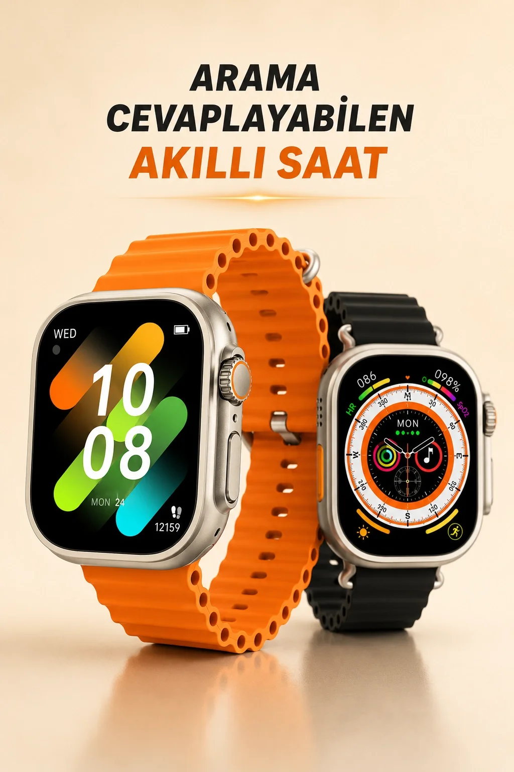 Kablosuz Şarjlı, Çağrı ve Müzik Kontrolü Sağlayan Akıllı Saat Kablosuz Şarjlı, Çağrı ve Müzik Kontrolü Sağlayan Akıllı Saat