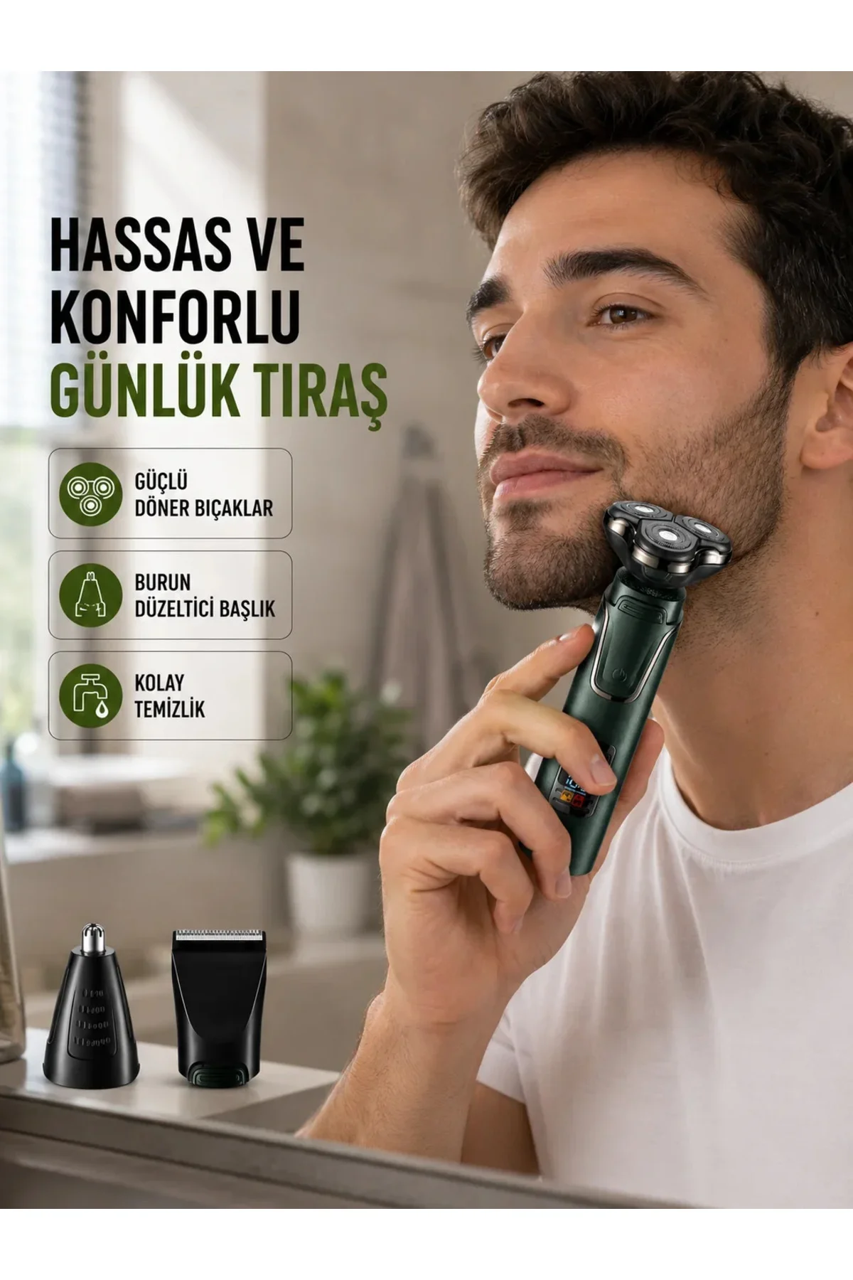 Kablosuz Şarjlı Çok Amaçlı Tıraş Makinesi Kablosuz Şarjlı Çok Amaçlı Tıraş Makinesi