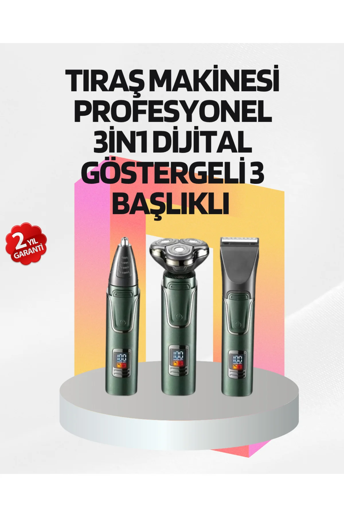 Kablosuz Şarjlı Çok Amaçlı Tıraş Makinesi
