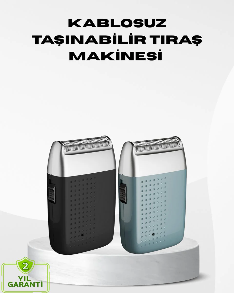 Kablosuz Şarjlı Sakal Tıraş Makinesi – Kuru Kullanım ve Uzun Pil Ömrü