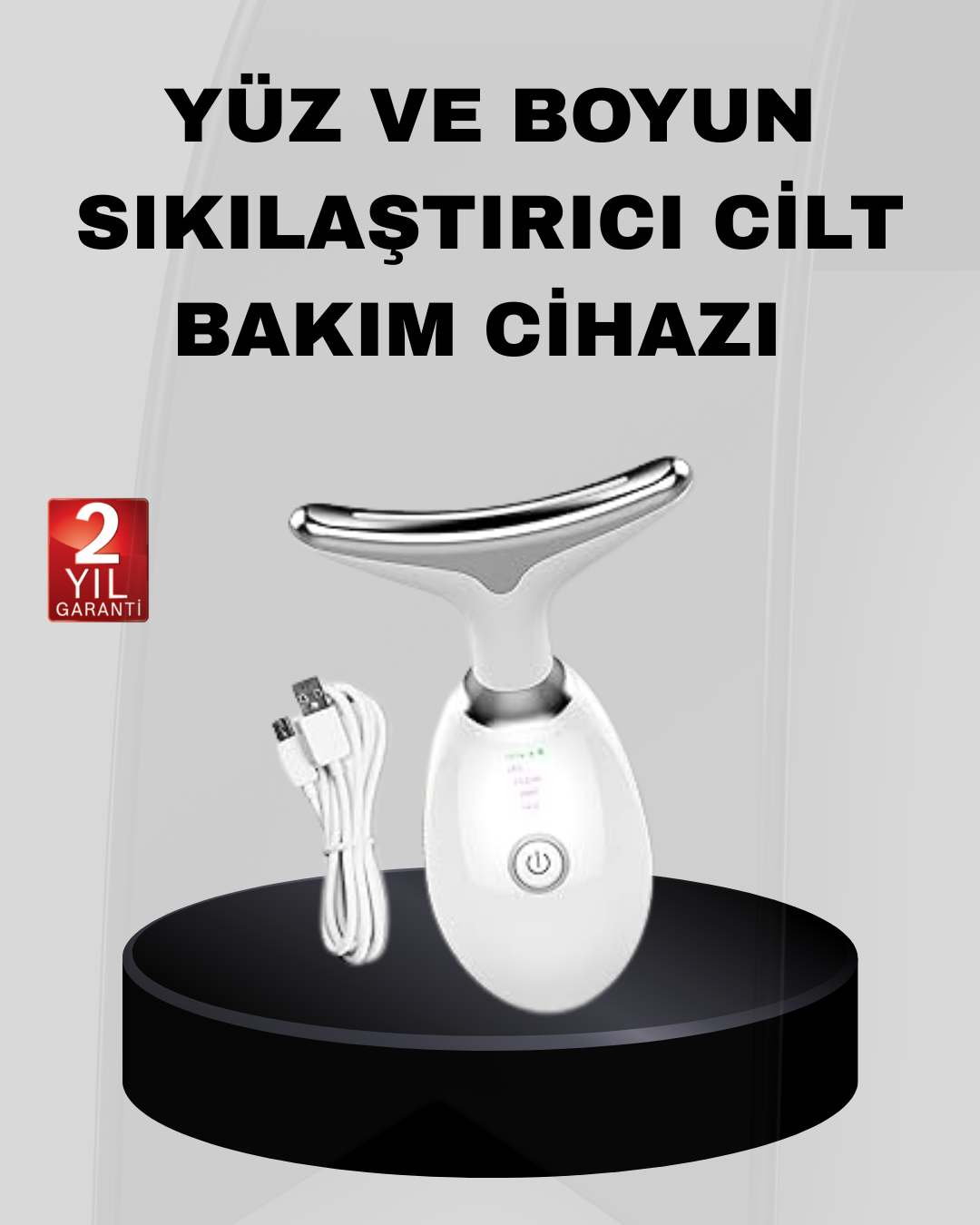 Kablosuz Şarjlı Yüz Sıkılaştırıcı Cihaz EMS Mikro Akım Anti-Aging