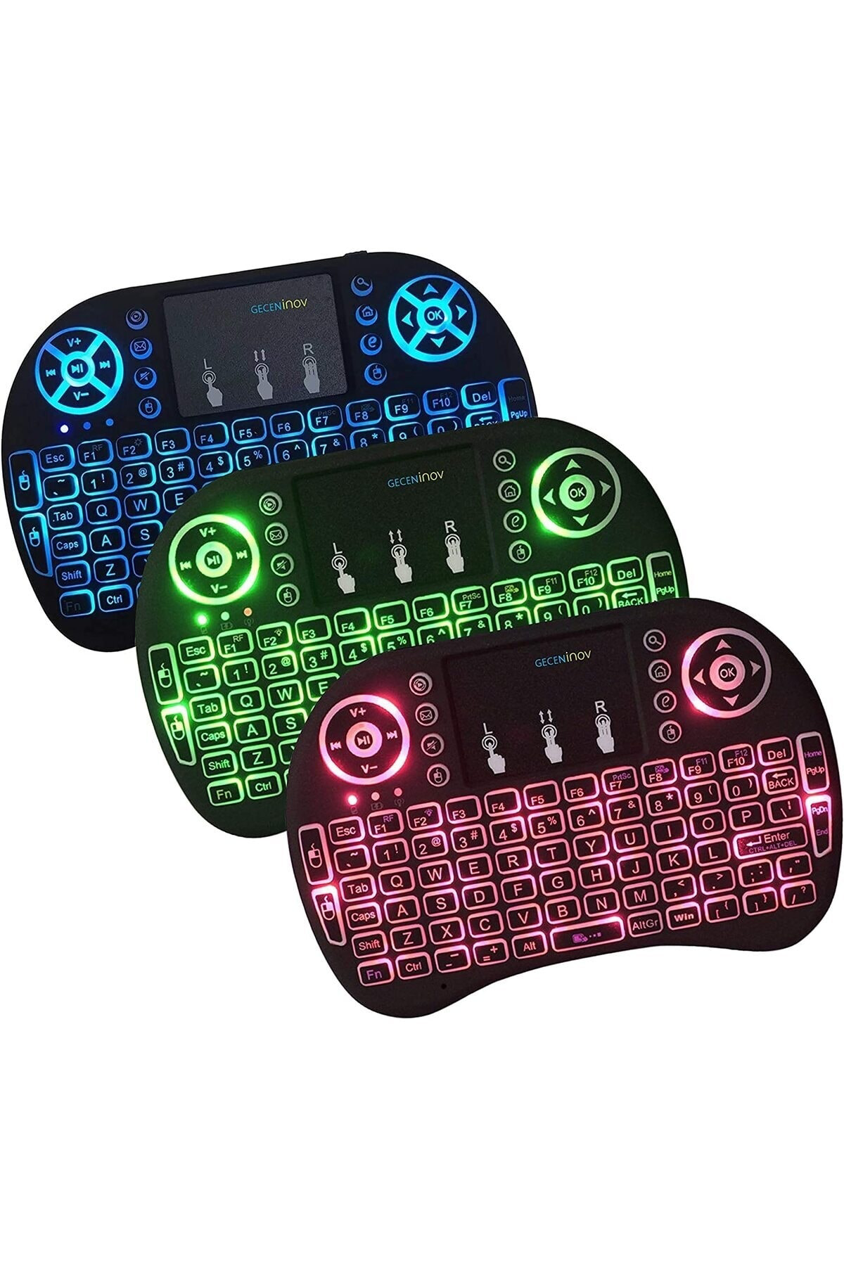 Torima Kablosuz Şarjlı Rgb Mini Klavye Pilli