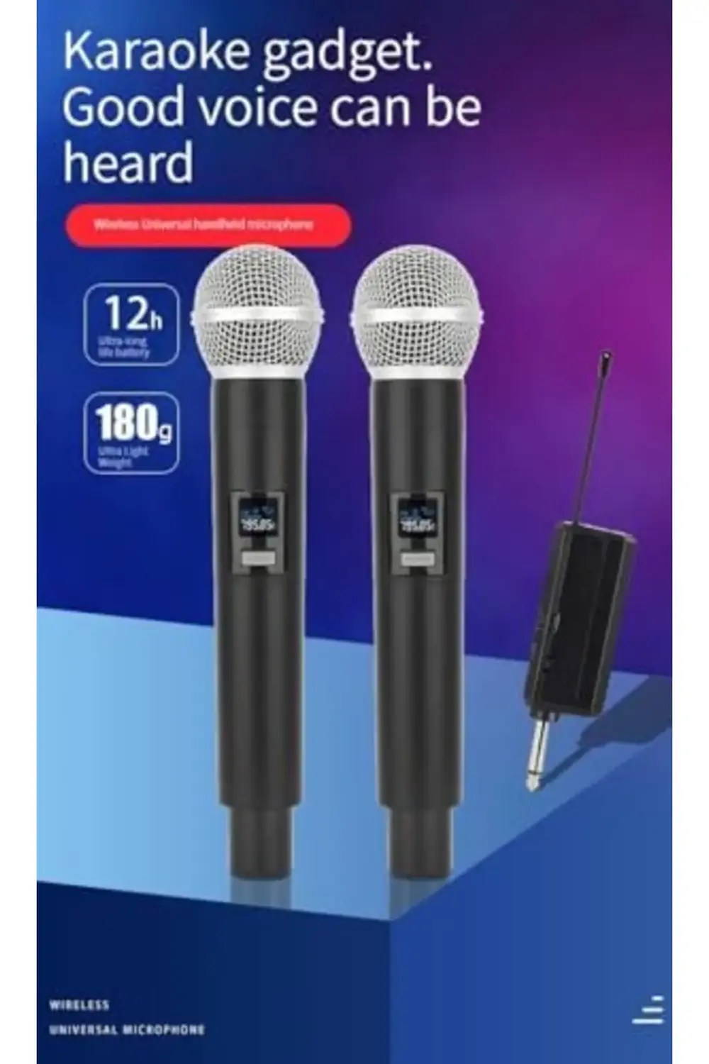 Kablosuz Şarkı Mikrofonu 6.35mm Amfi Hoparlör İçin 600 Hz ila 800