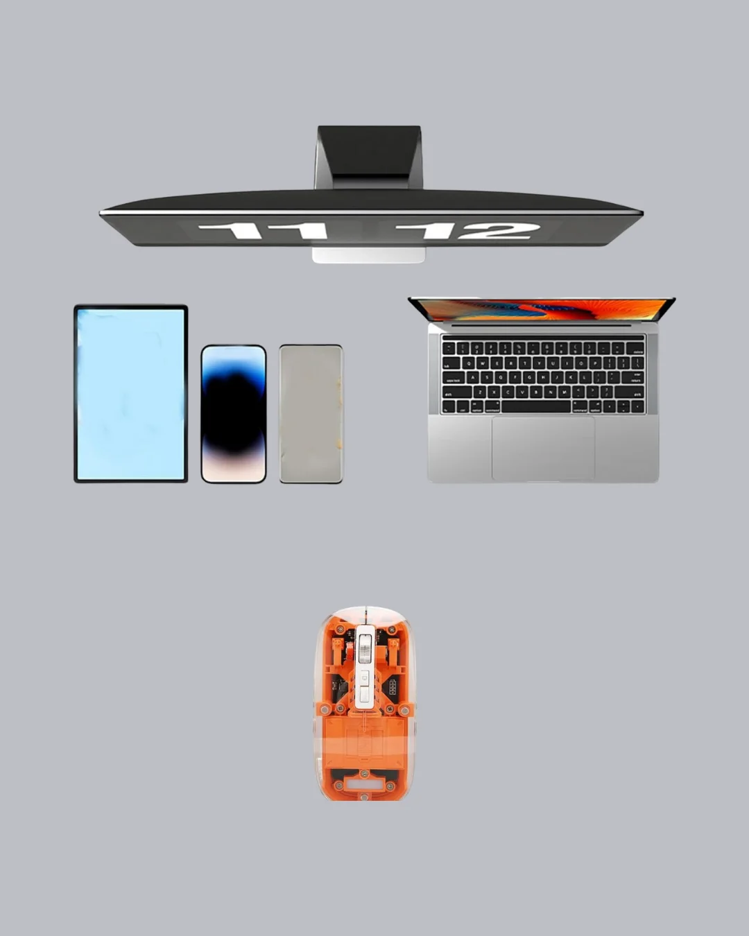 Kablosuz, Sessiz, Ergonomik ve Şarjlı Fare - Gelişmiş Çoklu Cihaz