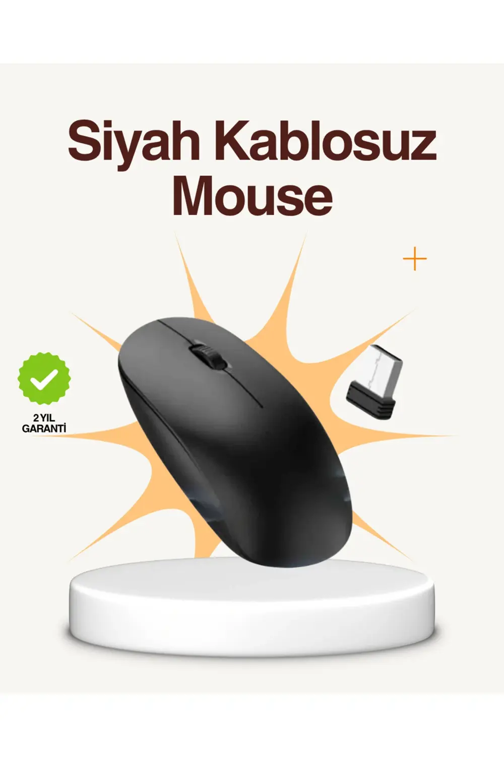Kablosuz Sessiz Mouse – Ayarlanabilir DPI ve USB Bağlantılı