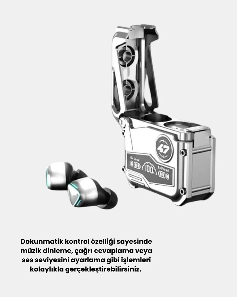 Kablosuz Spor Kulaklık – Düşük Gecikmeli Oyun Modu Powerbank Şarj Kutusu