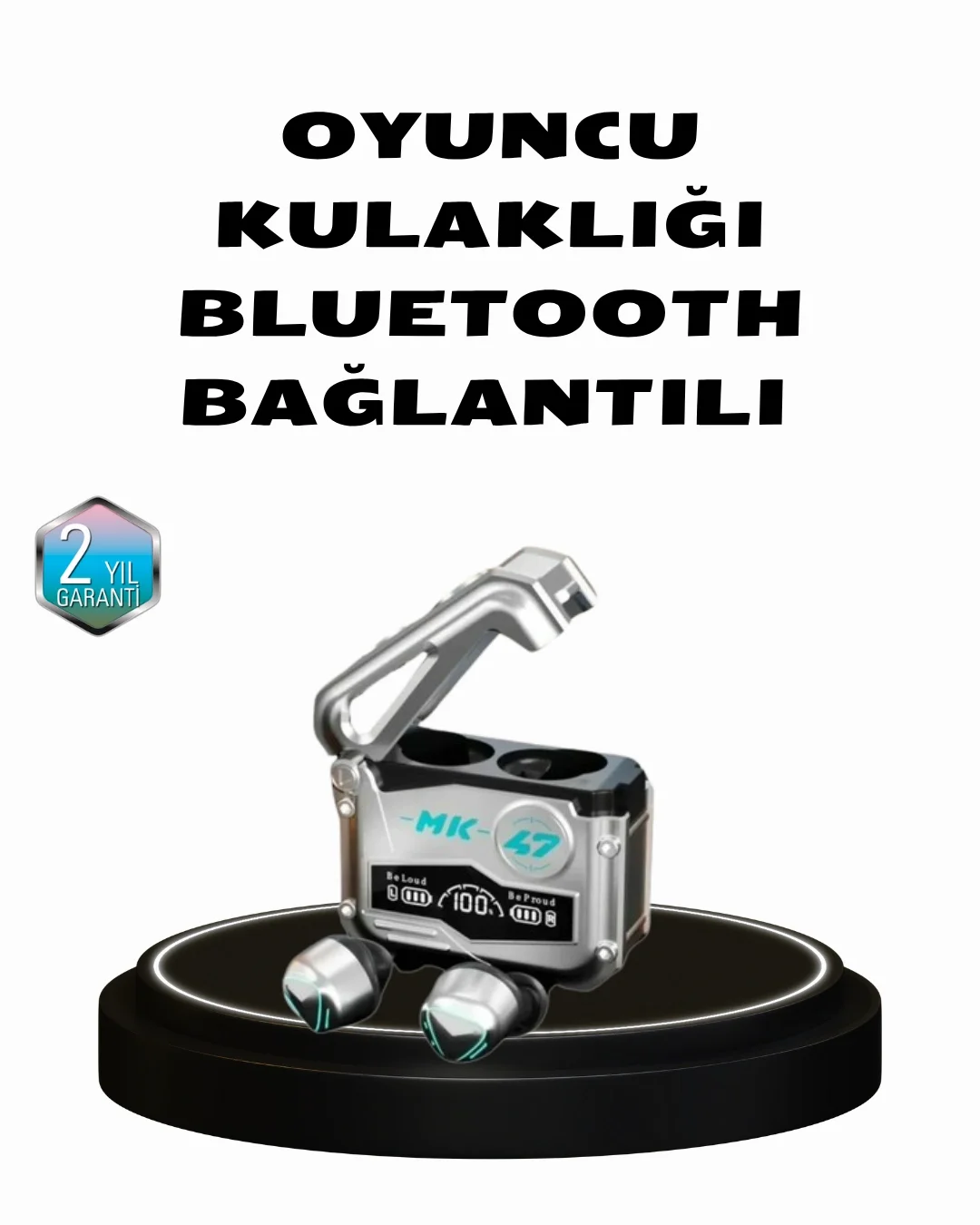 Kablosuz Spor Kulaklık – Düşük Gecikmeli Oyun Modu, Powerbank Şar