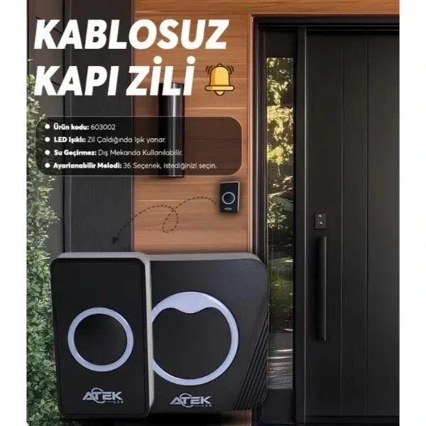 Kablosuz Su Geçirmez Kapı Zili Bx40 Fiyatı, Yorumları ve Özellikleri